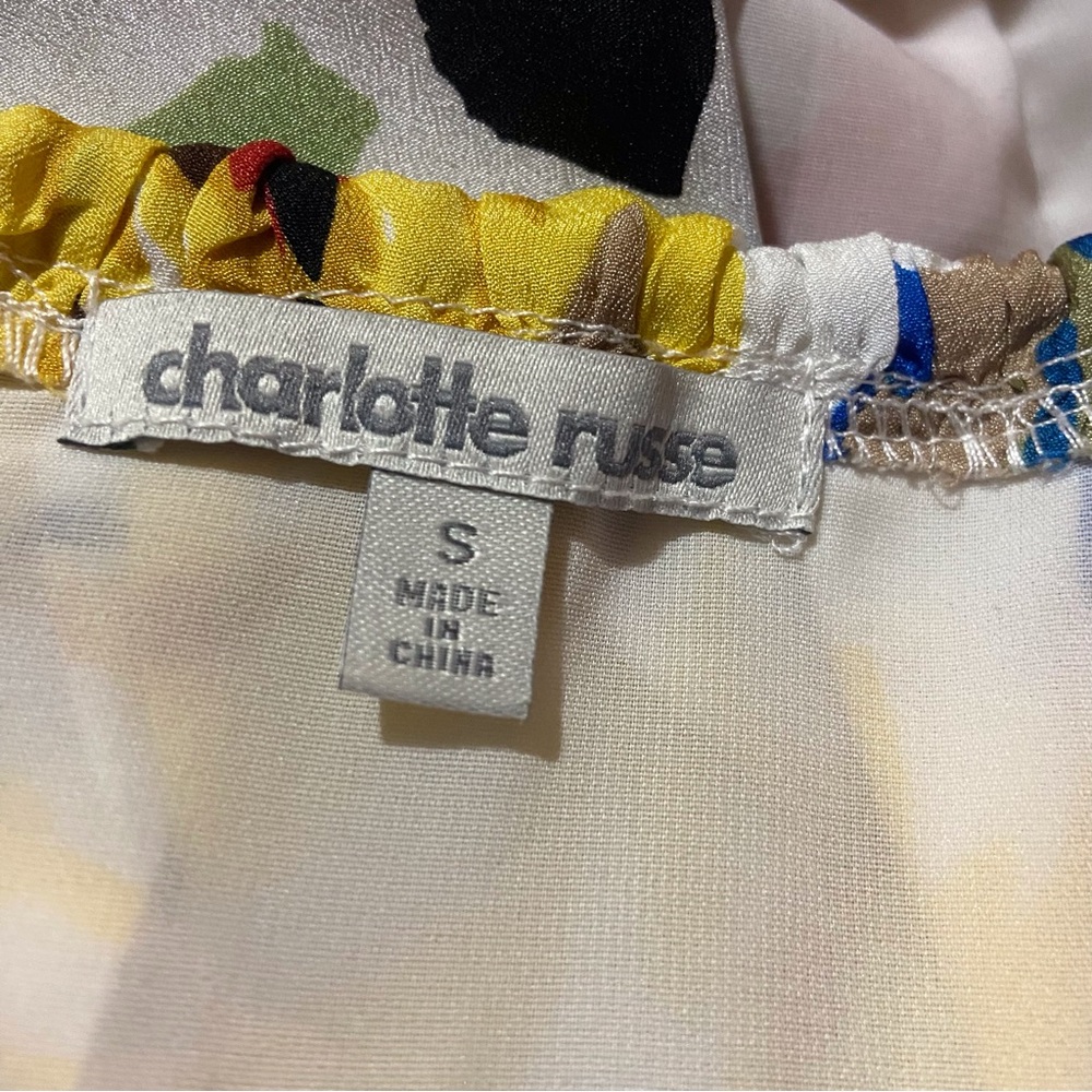 Charlotte Russe Dress Floral Women's Multi Colored Dress - Picture 6 of 10